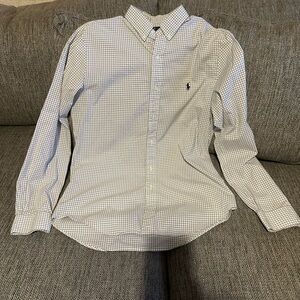 Polo by Ralph Lauren Men's Gray Check Button-Down Shirt